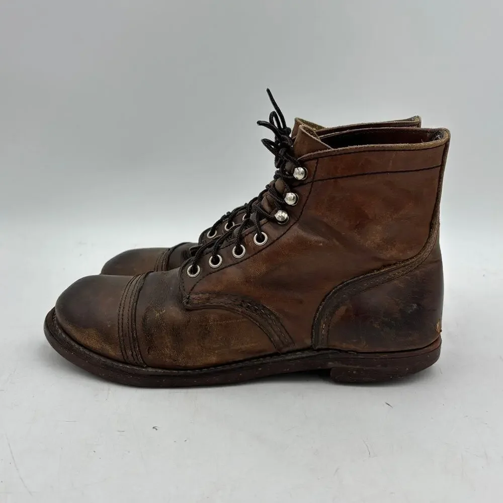 Red Wing 8111 Heritage Iron Ranger 6 Inch Work Boots Men's 7.5D Workwear